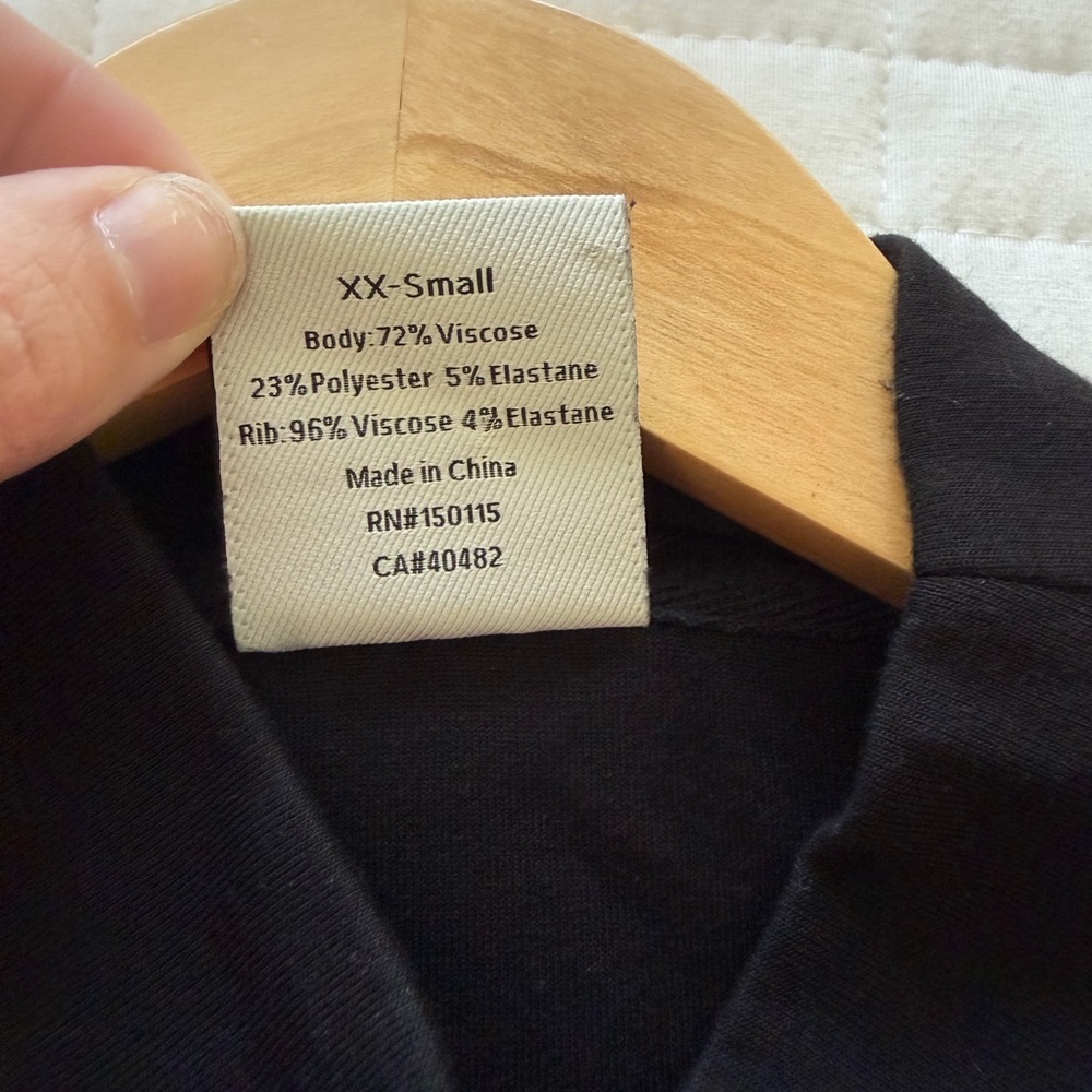 Varley Betsy Double Soft Black Cowl Neck Sweater - Picture 6 of 6